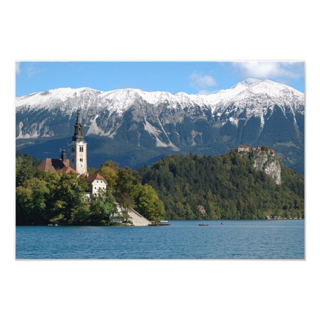 Slowenien, Bled, Bled, Bled Island, Bled 2 Fotodruck (Vorne)