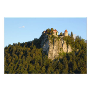 Slowenien, Bled, Bled-See, Bled-Schloss auf Fotodruck