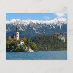 Slowenien, Bled, Bledsee, Insel Bled, Bled 2 Postkarte