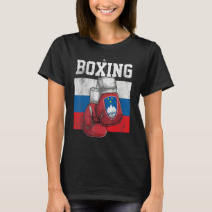 Slowenien Boxhandschuhe Boxer Boxen Slowenische Fl T-Shirt