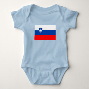 Slowenien-Flagge Baby Strampler