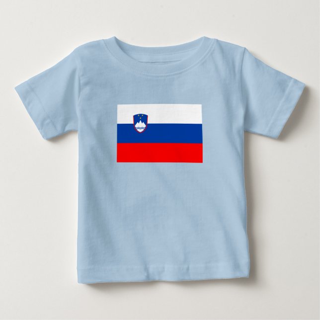 Slowenien-Flagge Baby T-shirt (Vorderseite)