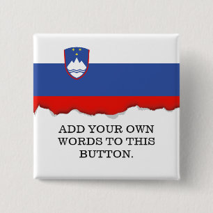 Slowenien-Flagge Button