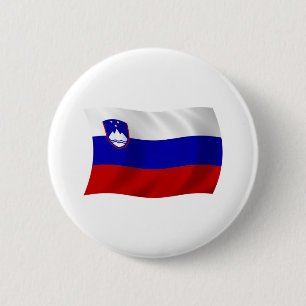 Slowenien-Flagge-Button Button