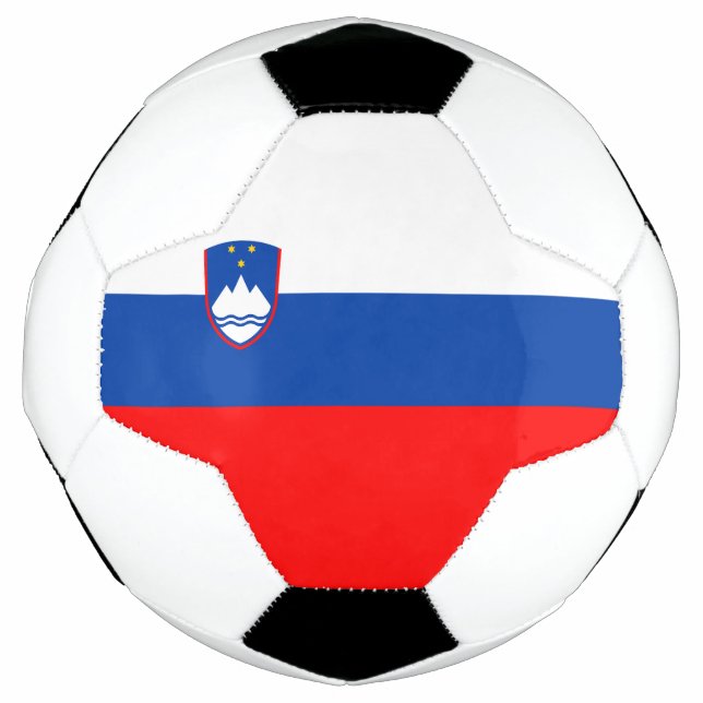 Slowenien-Flagge Fußball (Vorderseite)