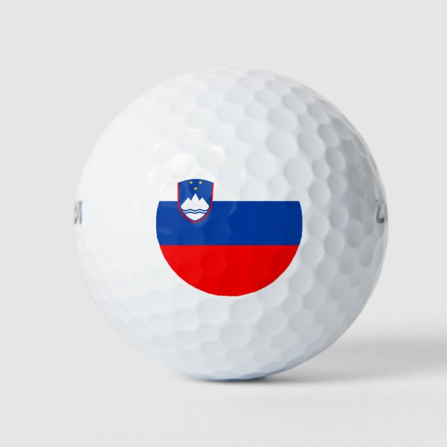 Slowenien-Flagge Golfball (Vorderseite)