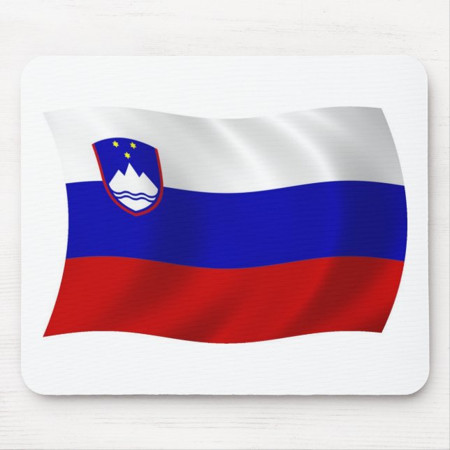 Slowenien Flagge Mauspad (Vorne)