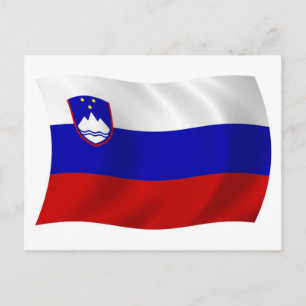 Slowenien Flagge Postkarte