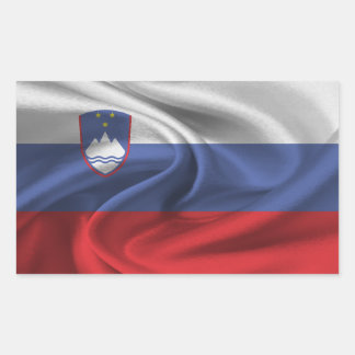 Slowenien-Flagge Rechteckiger Aufkleber