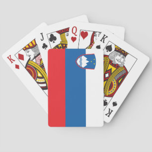 Slowenien-Flagge Spielkarten