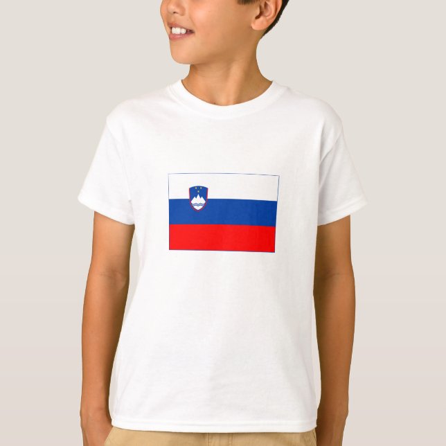 Slowenien-Flagge T-Shirt (Vorderseite)