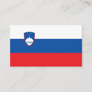 Slowenien-Flagge Visitenkarte