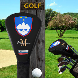 Slowenien & Flaggen Mit Monogramm Golf Clubs Abdec Headcover