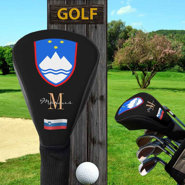 Slowenien & Flaggen Mit Monogramm Golf Clubs Abdec Headcover (Von Creator hochgeladen)