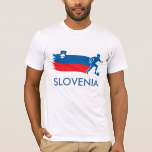 Slowenien-Fußball-Flagge T-Shirt