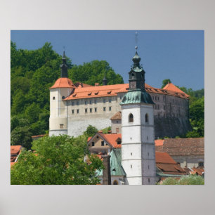 SLOWENIEN, GORENJSKA, Skofja Loka: Kirche des Hl. Poster