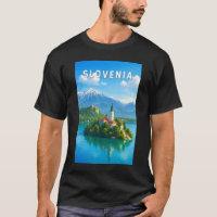 Slowenien Illustration Reise Kunst Vintage