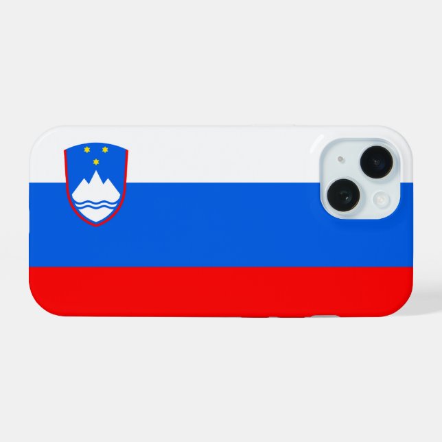 Slowenien iPhone 15 Hülle (Rückseite (Horizontal))