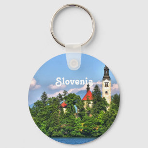 Slowenien-Landschaft Schlüsselanhänger