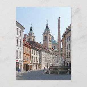 Slowenien - Ljubljana - Brunnen Carniole (1751) Postkarte