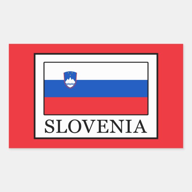 Slowenien Rechteckiger Aufkleber (Vorderseite)