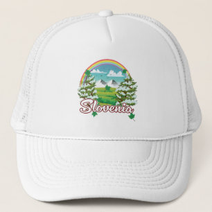 Slowenien Reise Logo Truckerkappe