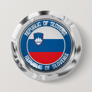 Slowenien Rundemblem Button