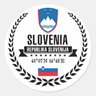 Slowenien Runder Aufkleber