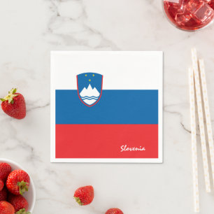 Slowenien/Slowenien Flag Party Fashion/Sportfans Serviette