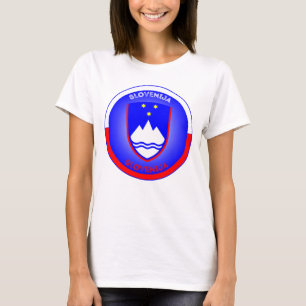 Slowenien Wappen Kreisform  T-Shirt