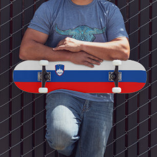 Slowenienflagge Skateboard