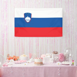 Slowenische Flagge Banner