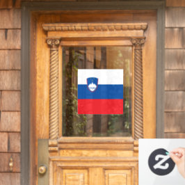 Slowenische Flagge Fensteraufkleber