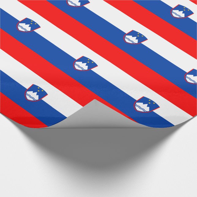Slowenische Flagge Geschenkpapier (Ecke)