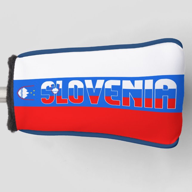 Slowenische Flagge Gorgetic Patriotic Golf Head Co Headcover (Vorderseite)