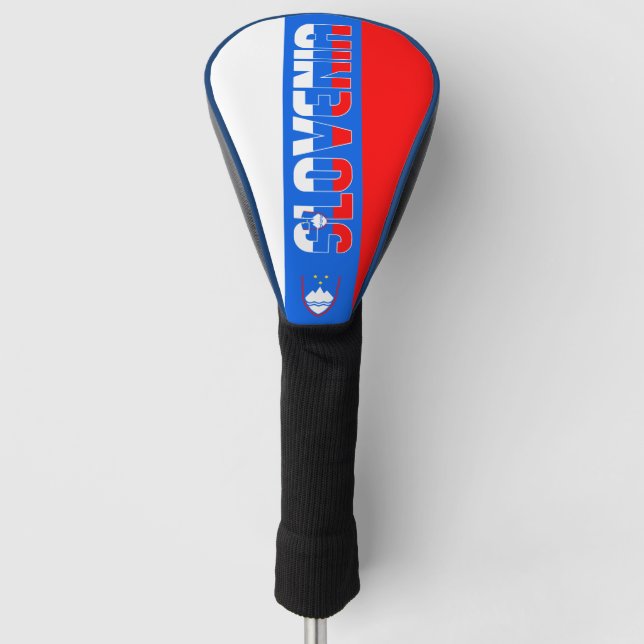 Slowenische Flagge Gorgetic Patriotic Golf Headcover (Vorderseite)