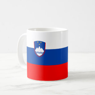 Slowenische Flagge Kaffeetasse