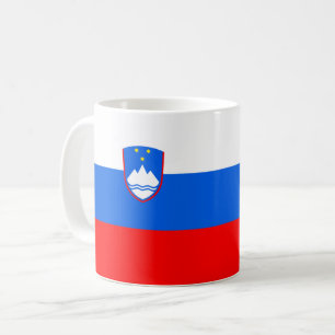 Slowenische Flagge Kaffeetasse