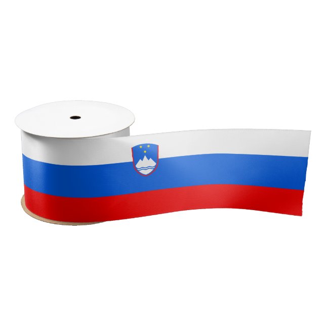 Slowenische Flagge Satinband (Spule)