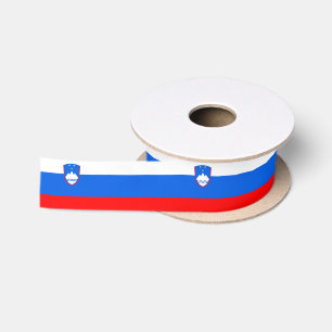 Slowenische Flagge Satinband