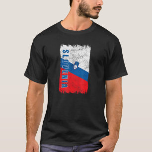 Slowenische Flagge Slowenien Ljubljana T-Shirt