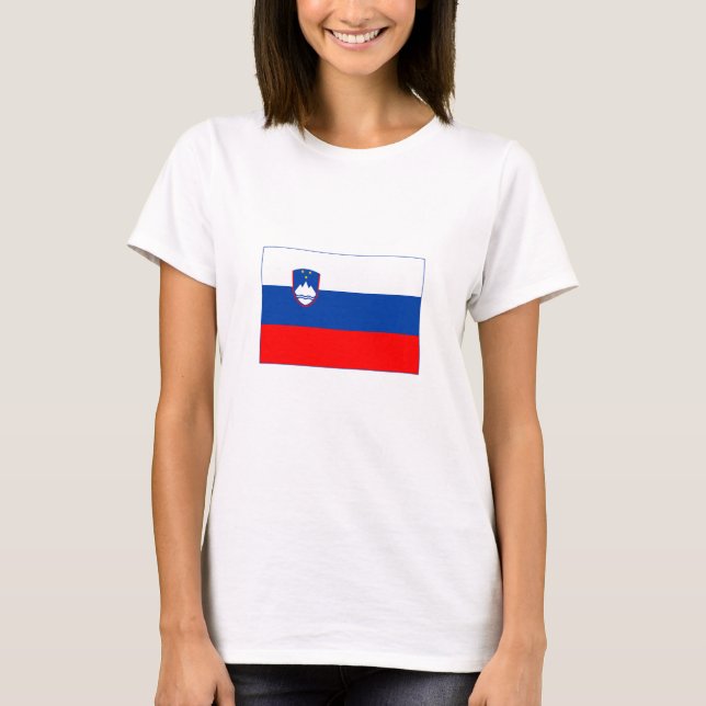 Slowenische Flagge T-Shirt (Vorderseite)