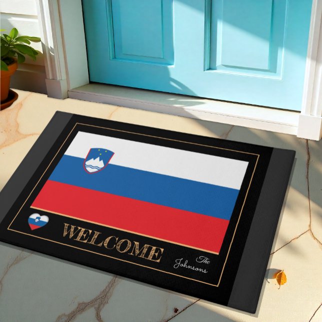 Slowenische Hausmatte, slowenische Flaggensport /W Fußmatte (Von Creator hochgeladen)