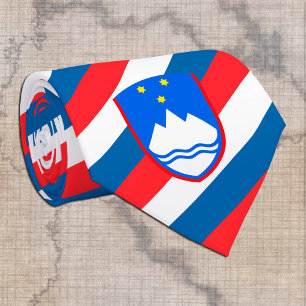 Slowenische Krawatte, Mode Slowenien Flaggengeschä Krawatte