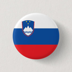 Slowenische Staatsflagge Button