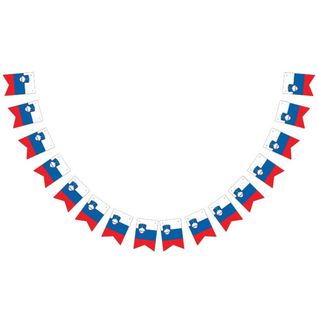 slowenisches Flaggenbanner Wimpelkette (Alle)