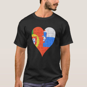 Slowenisches Flaggenherz T-Shirt