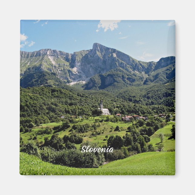 Slowenisches Landschaftsbild Magnet (Vorne)