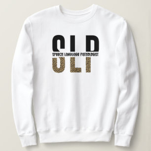 SLP Cheetah Print Speech Sprachpathologe Geschenk Sweatshirt