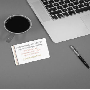 SLP-Karten! Sprachtherapie Visitenkarten Visitenkarte